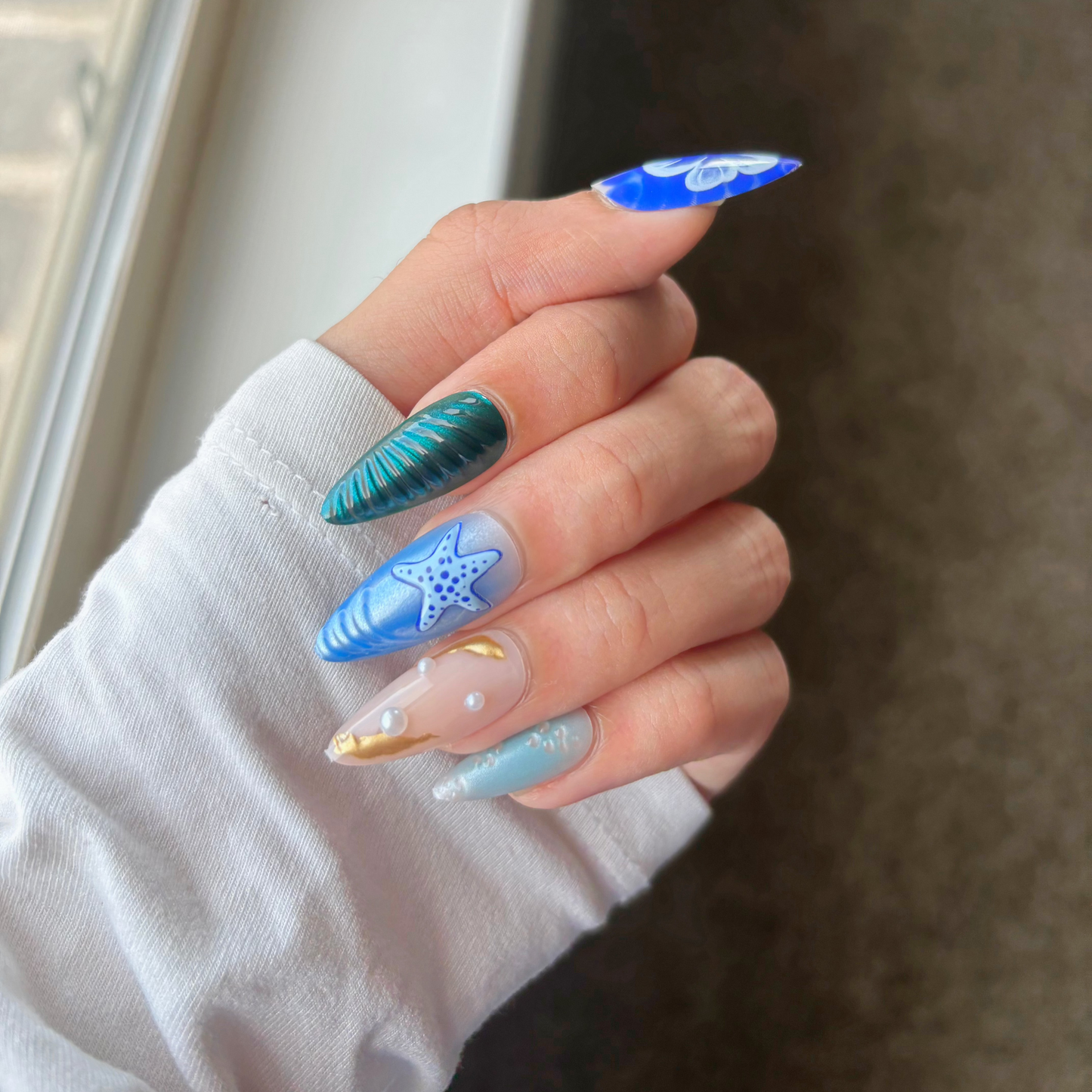 Sea Pearl Press On Nail Kit