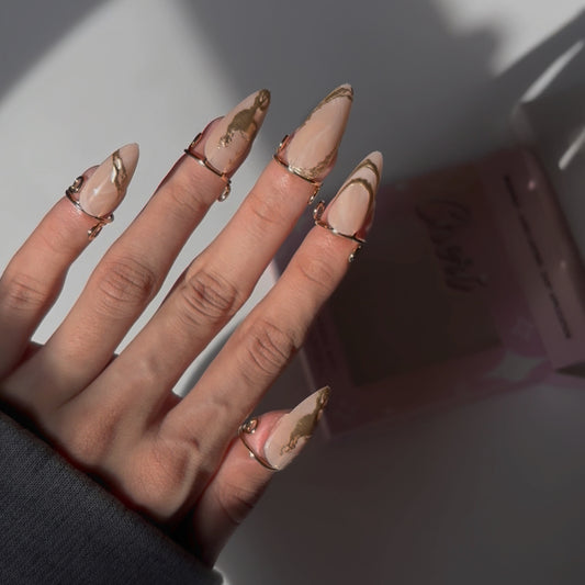 Gold Goddess Press On Nail Kit