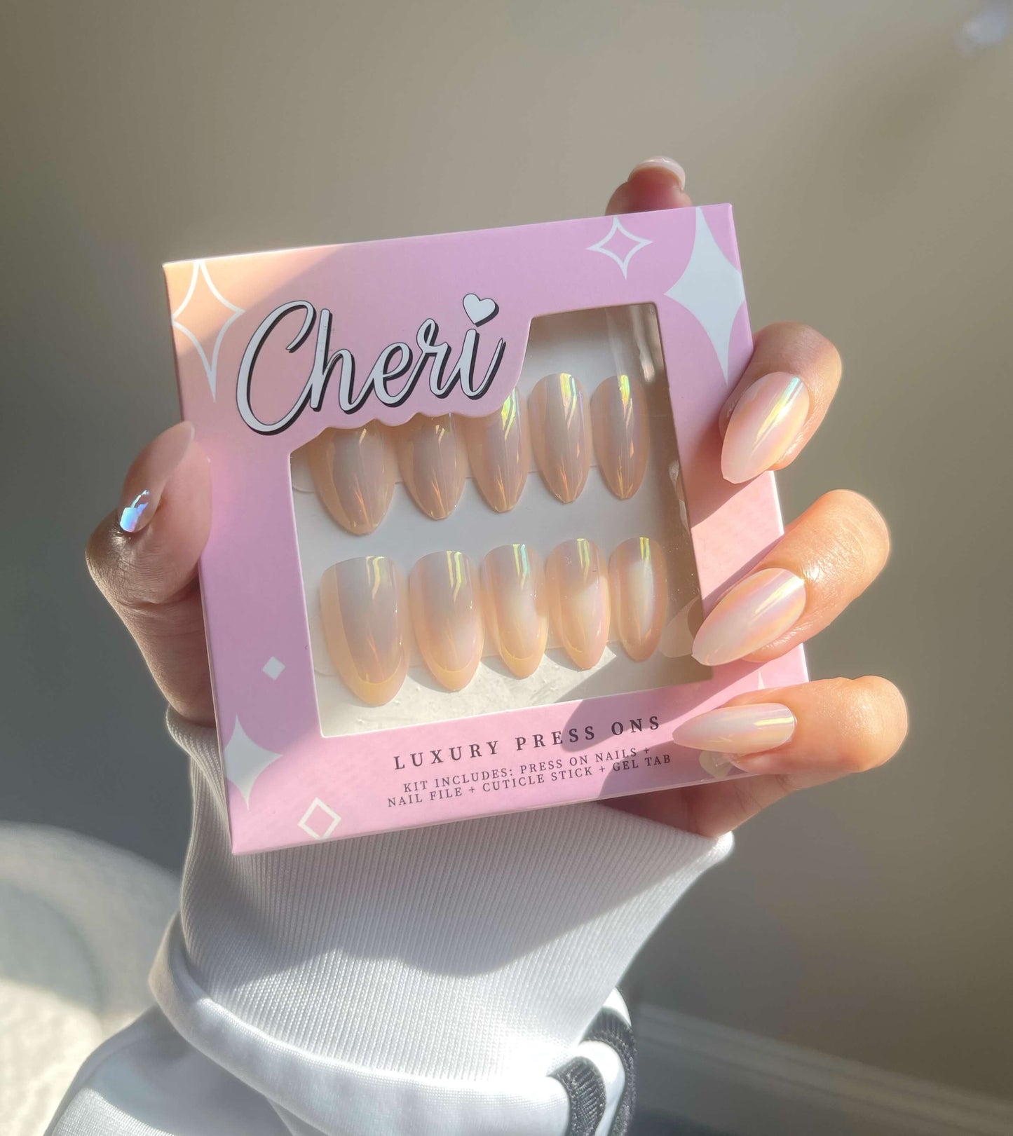 Glazed Press On Nail Kit