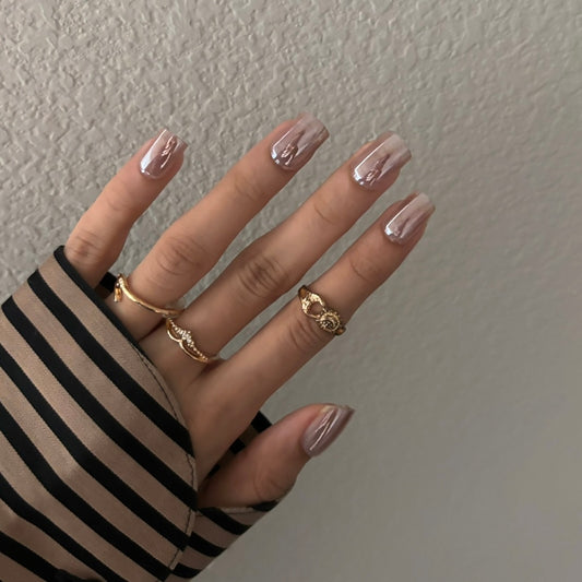 Bubble Press On Nail Kit