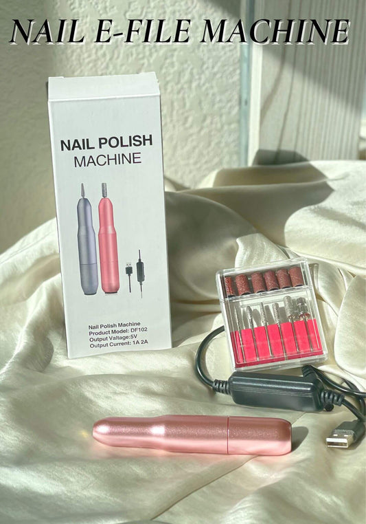 Electric Nail File With 6PCS Drill Bits and 6PCs sanding bands